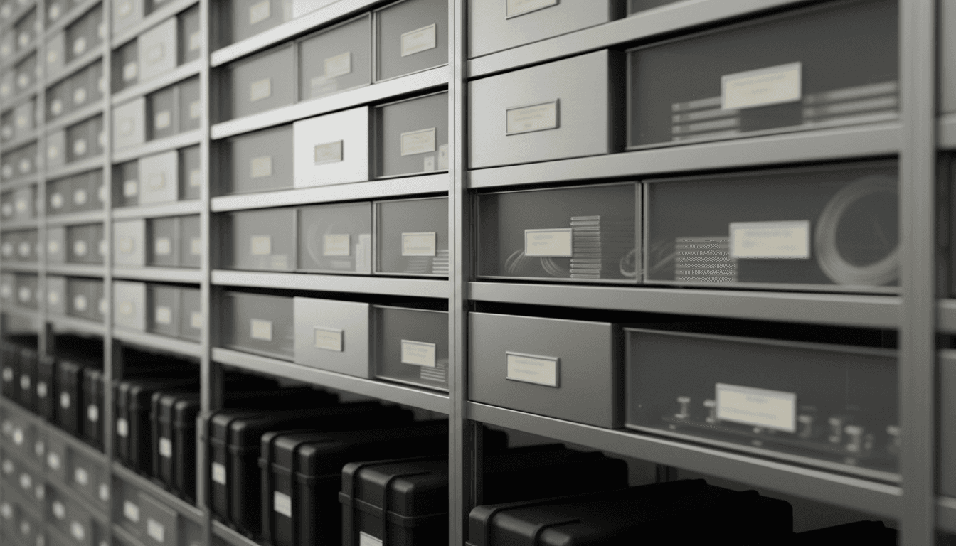 Organized inventory materials management system